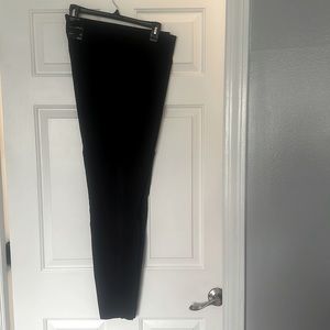 Black pants with lace side piping